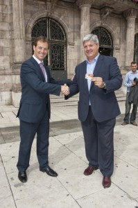 Alberto Coterillo junto a Alejandro Gómez